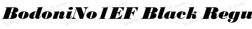 BodoniNo1EF Black Regular字体转换